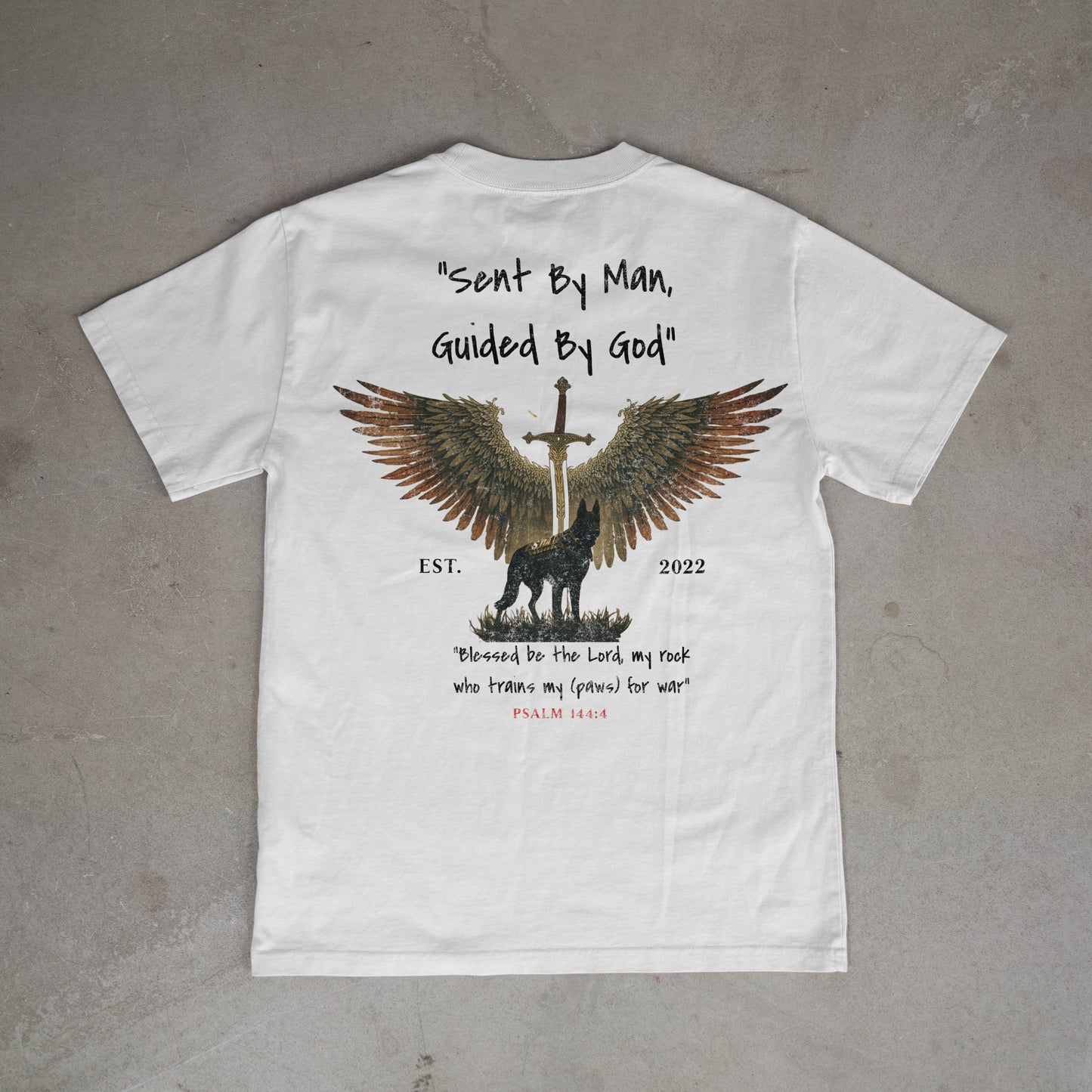 SEND BY MAN GUIDED BY GOD (TEE)