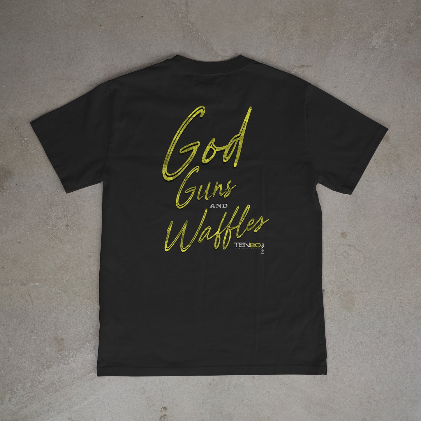 GOD, GUNS AND WAFFLES (TEES)