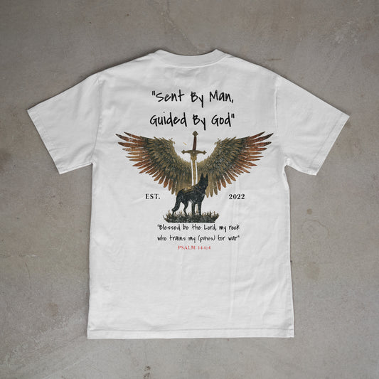 SEND BY MAN GUIDED BY GOD (TEE)